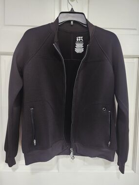 JoyLab  Black Full-Zip Bomber/Neoprene Style Jacket